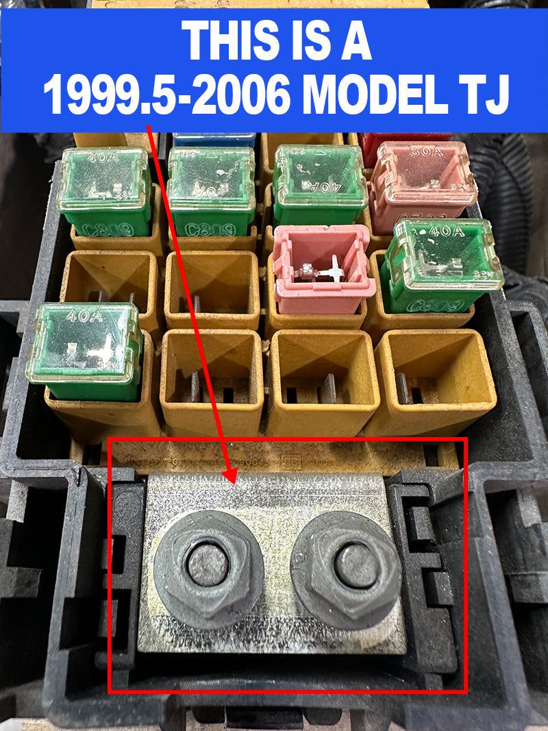 Kit de cables de batería Jeep Wrangler TJ / LJ Big 7 (1997-2006)