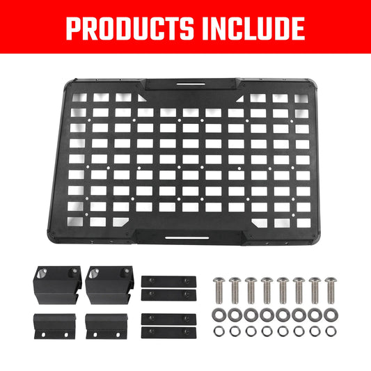Sistema de Paneles Molle para Ventana Trasera para Jeep Wrangler JL 4 Puertas 2018-2024 - Almacenamiento Modular y Decoración Protectora