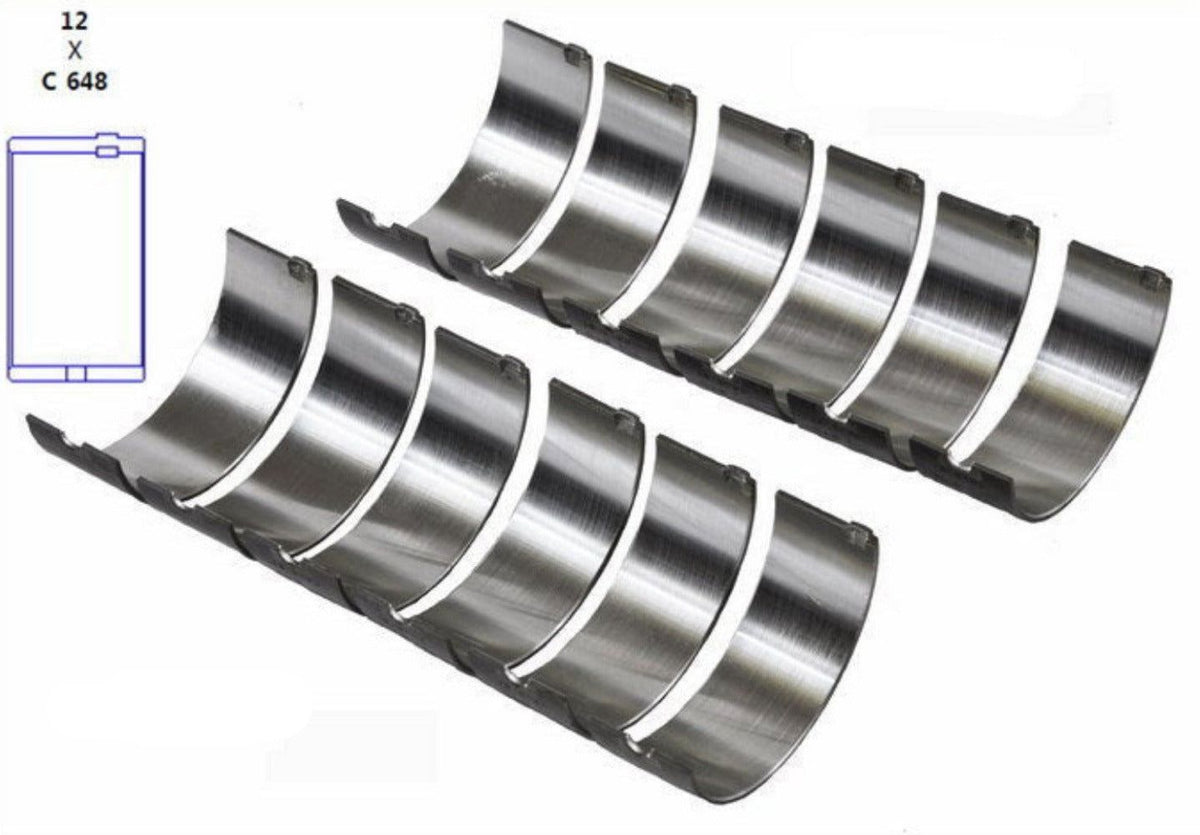 Juego de cojinetes - Biela - Jeep 242/4.0L, Jeep 258/4.2L, también Jeep 150/2.5L