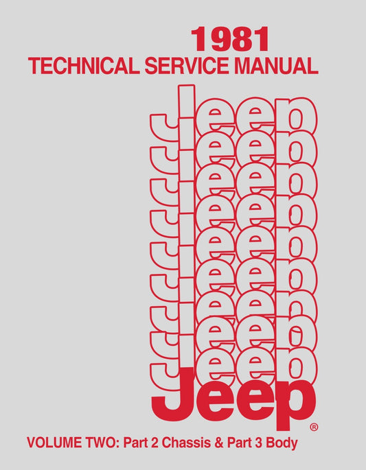 Detroit Iron - Manual de Taller Jeep 1981 - Incluye diagramas de cableado de 11x24