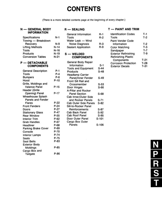 Detroit Iron - 1986 - 1988 Jeep Comanche Body Shop Manual