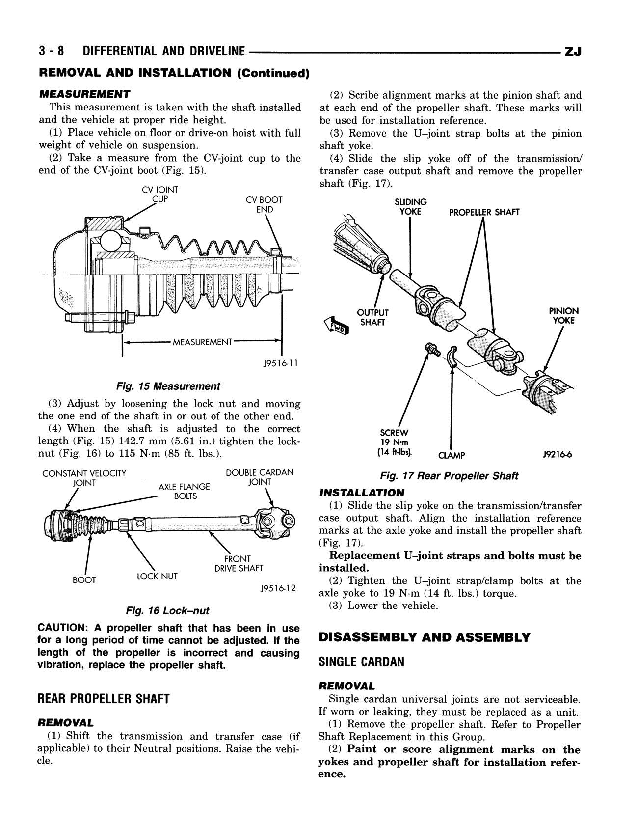 Detroit Iron - 1996 Jeep Grand Cherokee Shop Manual