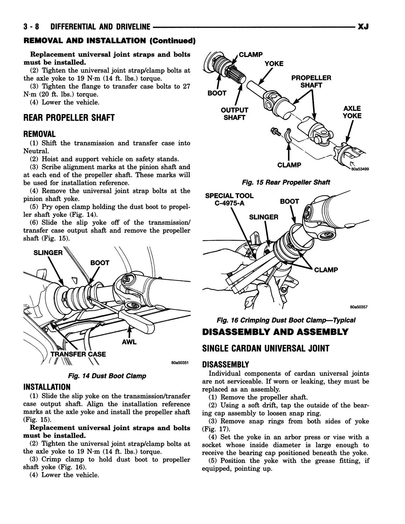Detroit Iron - 1999 Jeep Cherokee Shop Manual