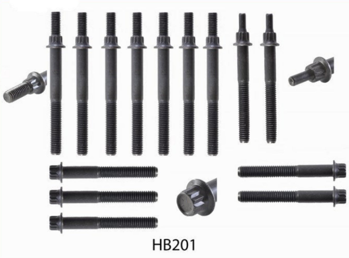Head Bolt Set - Jeep 242/4.0L, 150/2.5L