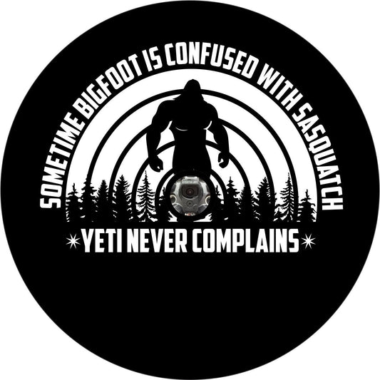 Funda divertida para neumático de repuesto de Bigfoot, Sasquatch, Yeti