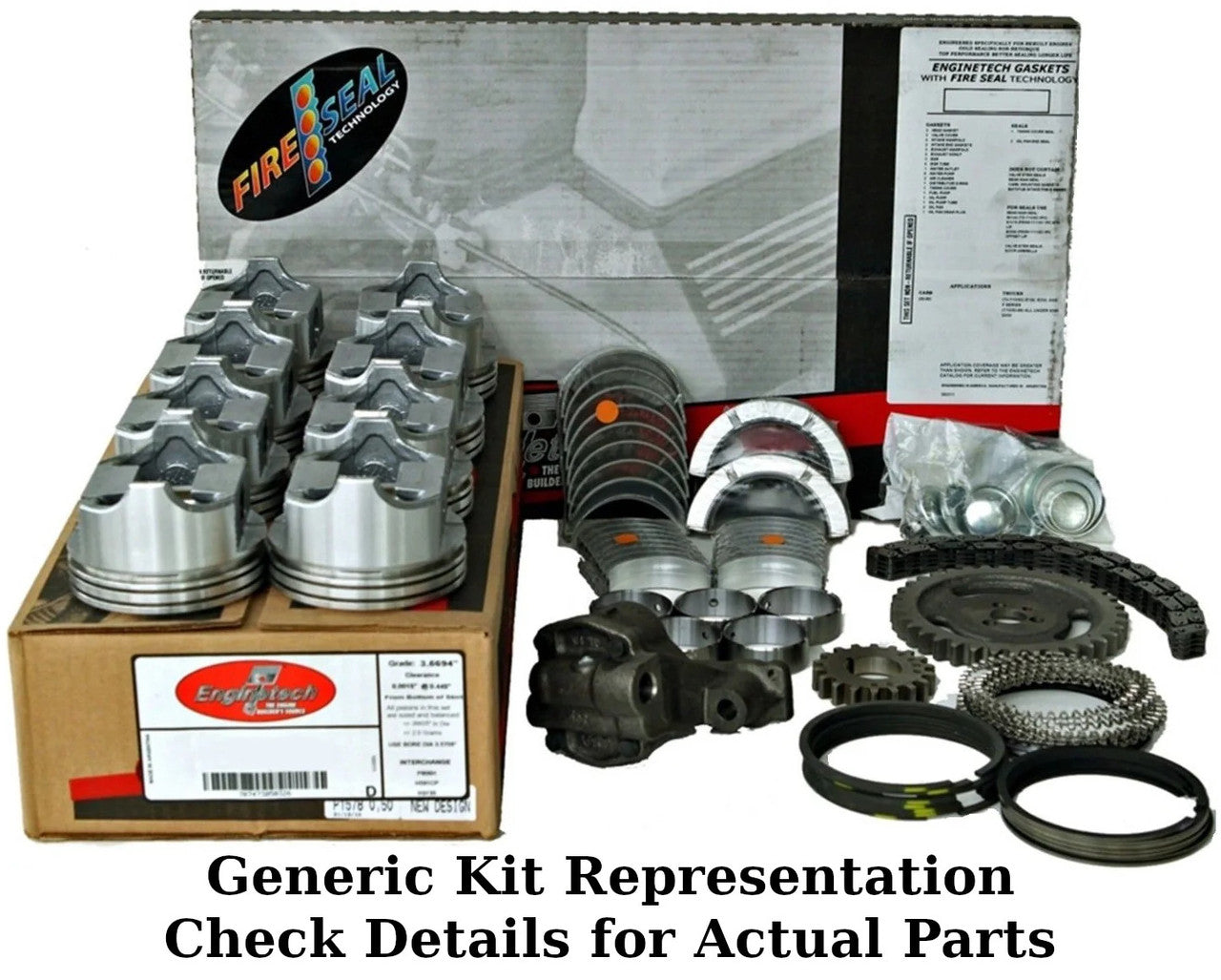 Engine Rebuild / Master Kit; Fits: Jeep; TRUCK, VAN, SUV; 2.5L/150 OHV L4 8V "E,H,P,U" AMC; Years 94-95