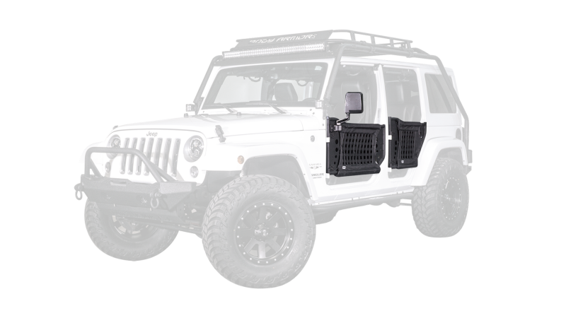 Body Armor 4x4 07-18 Jeep Wrangler Gen 3 Trail Doors Front Pair JK-6139