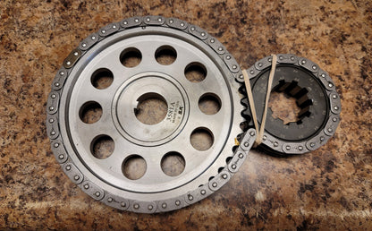 Double-Roller Timing Set -- Billet Steel Keyway Cam Gear & 9 Keyway Billet Crank Gear; 99-06