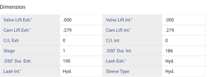 Camshaft - Stock - Jeep 3.8L/232 2007-2011