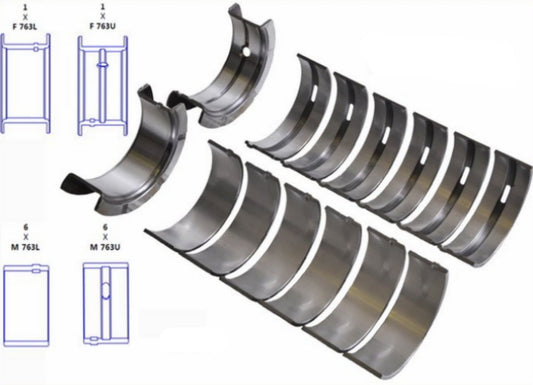 Juego de cojinetes - Principal - Jeep 242/4.0L 87-90, Jeep 258/4.2L 71-90