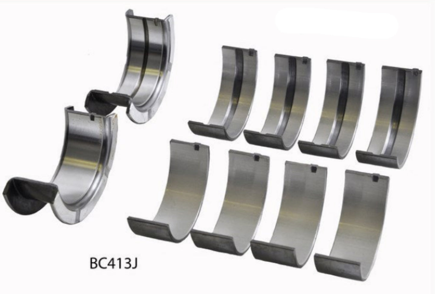 A set of metal engine bearings for a Jeep 150 - 2.5L 83-90.