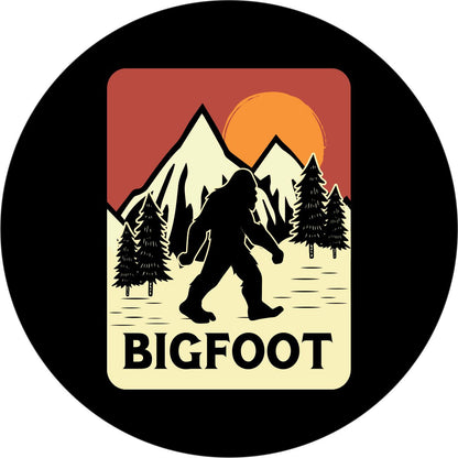 Sasquatch Vintage Spare Tire Cover Design