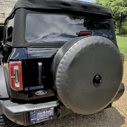 Simple Solid Black Spare Tire Cover