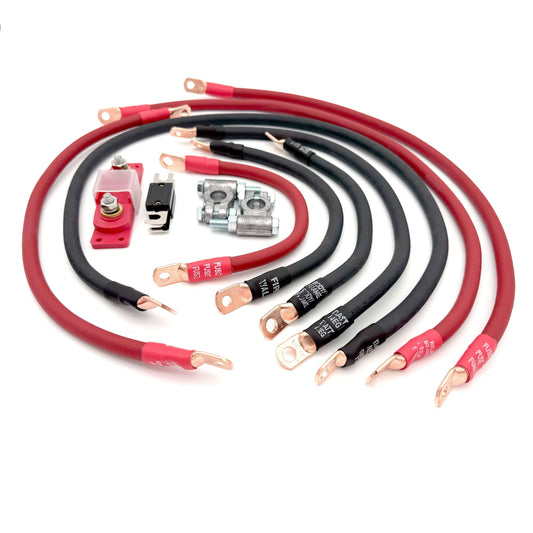 Jeep Cherokee Full Size SJ Big 7 Battery Cable Kit (1974-1983)