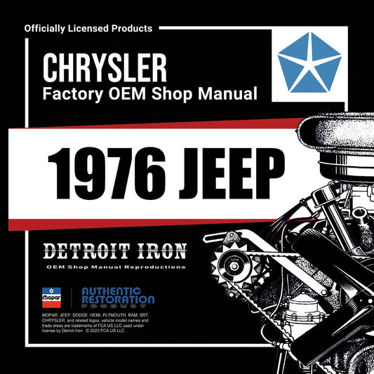 Detroit Iron - 1976 Jeep Shop Manual, Parts Book & Sales Brochure