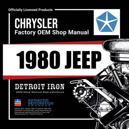 Detroit Iron - 1980 Jeep Shop Manuals, Service Bulletins, Owner Manuals, & Parts Book