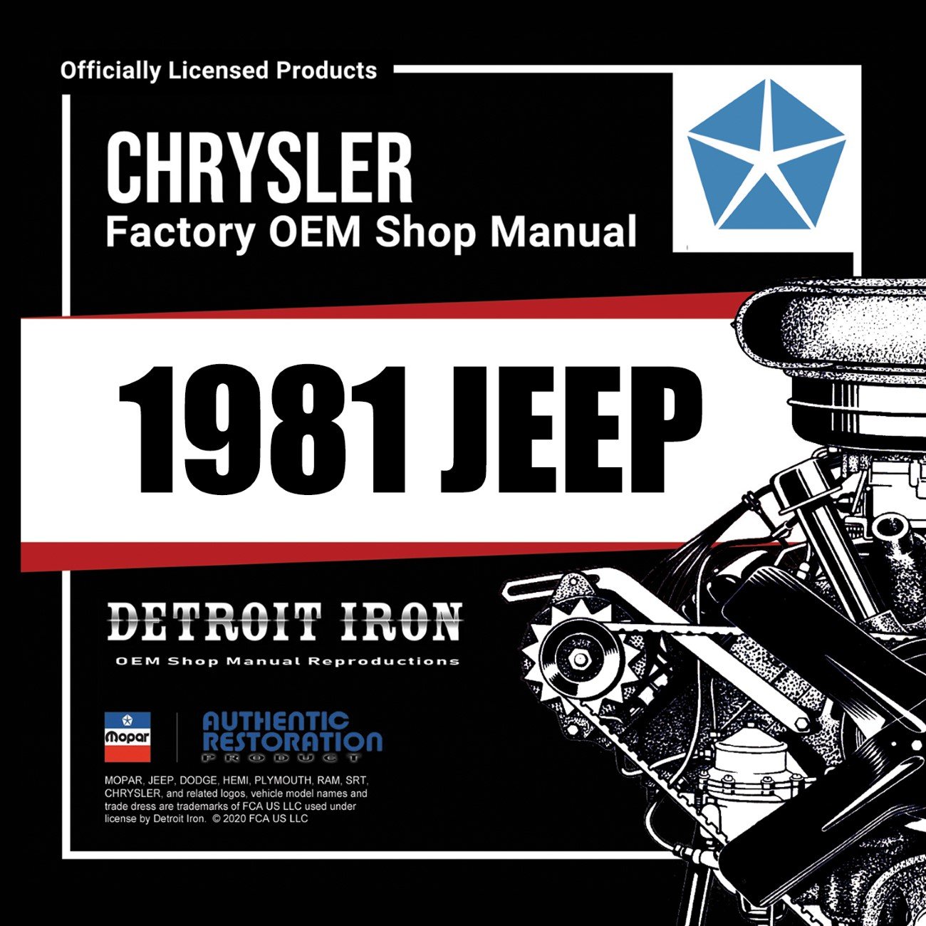 Detroit Iron - 1981 Jeep Shop Manual, Service Bulletins & Owner Manual
