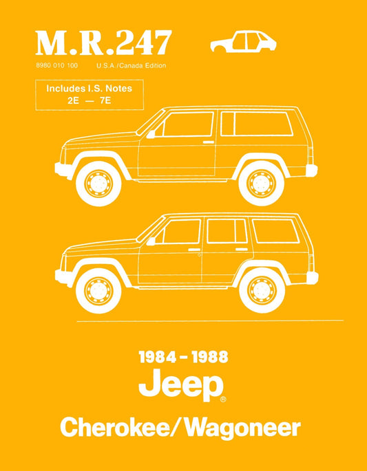 Detroit Iron - 1984 - 1988 Jeep Cherokee / Wagoneer Bodywork Shop Manual - M.R. 247
