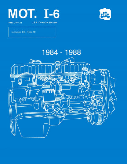 Detroit Iron - 1984 - 1988 Jeep 4.0/4.2L Six Cylinder Engine Component Service Manual
