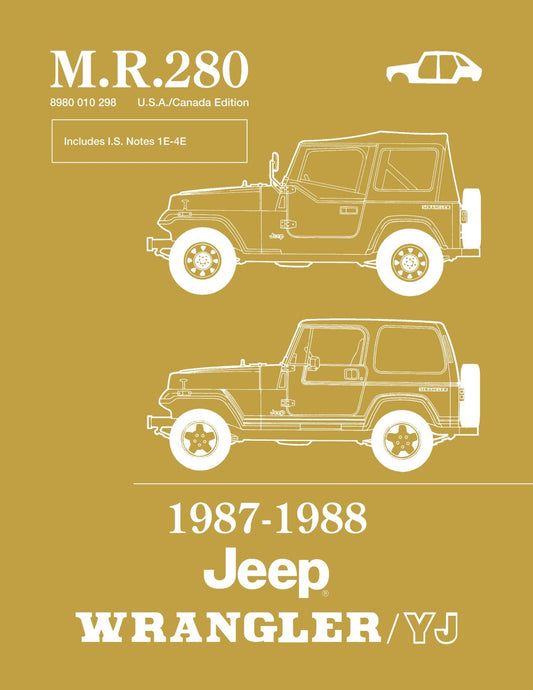 Detroit Iron - 1987 - 1988 Jeep Wrangler / YJ Body Shop Manual