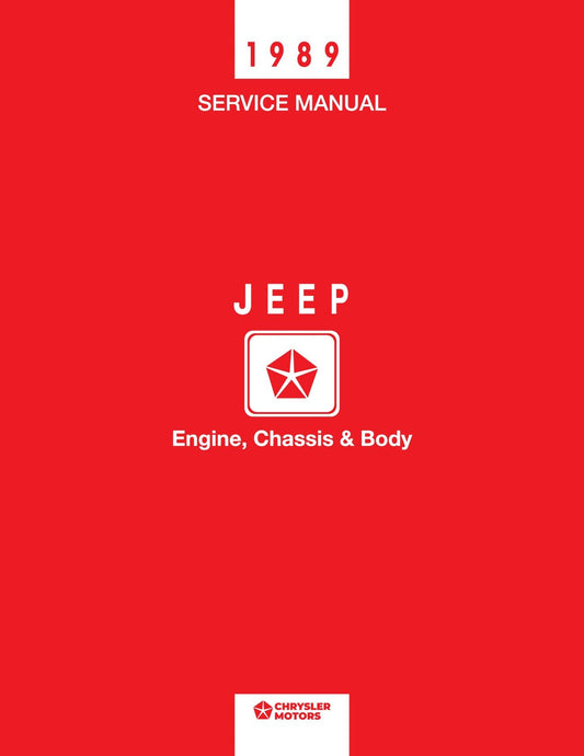 Detroit Iron - 1989 Jeep Shop Manual (4 Volumes)