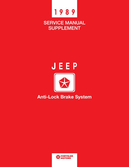 Detroit Iron - 1989 Jeep Shop Manual (4 Volumes)