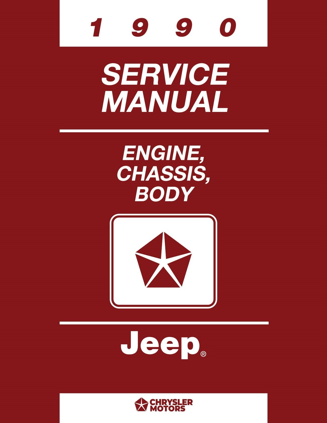 Detroit Iron - 1990 Jeep Shop Manual - 2 Volumes
