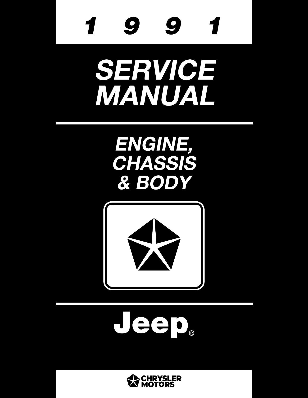 Detroit Iron - 1991 Jeep Shop Manual - 2 Volumes