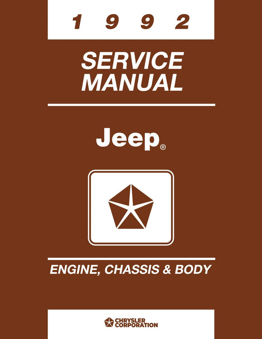 Detroit Iron - 1992 Jeep Shop Manual - 2 Volumes