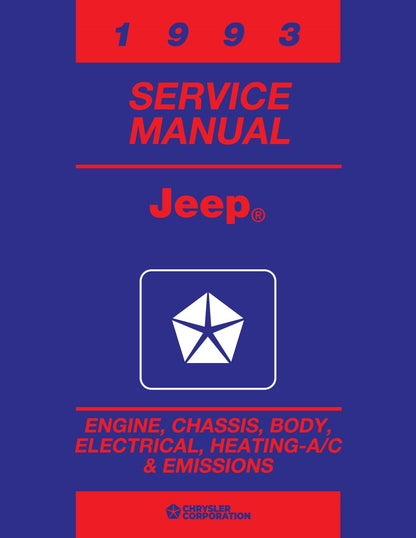 Detroit Iron - 1993 Jeep Wrangler & Cherokee Shop Manual - 2 Volumes