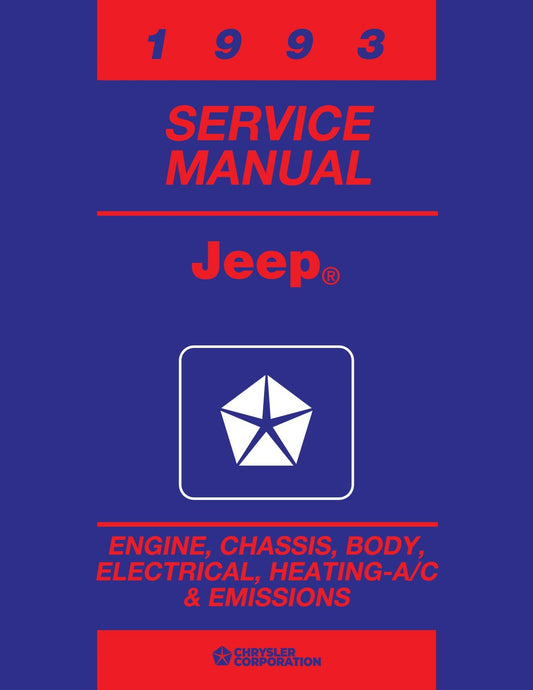Detroit Iron - 1993 Jeep Wrangler & Cherokee Shop Manual - 2 Volumes
