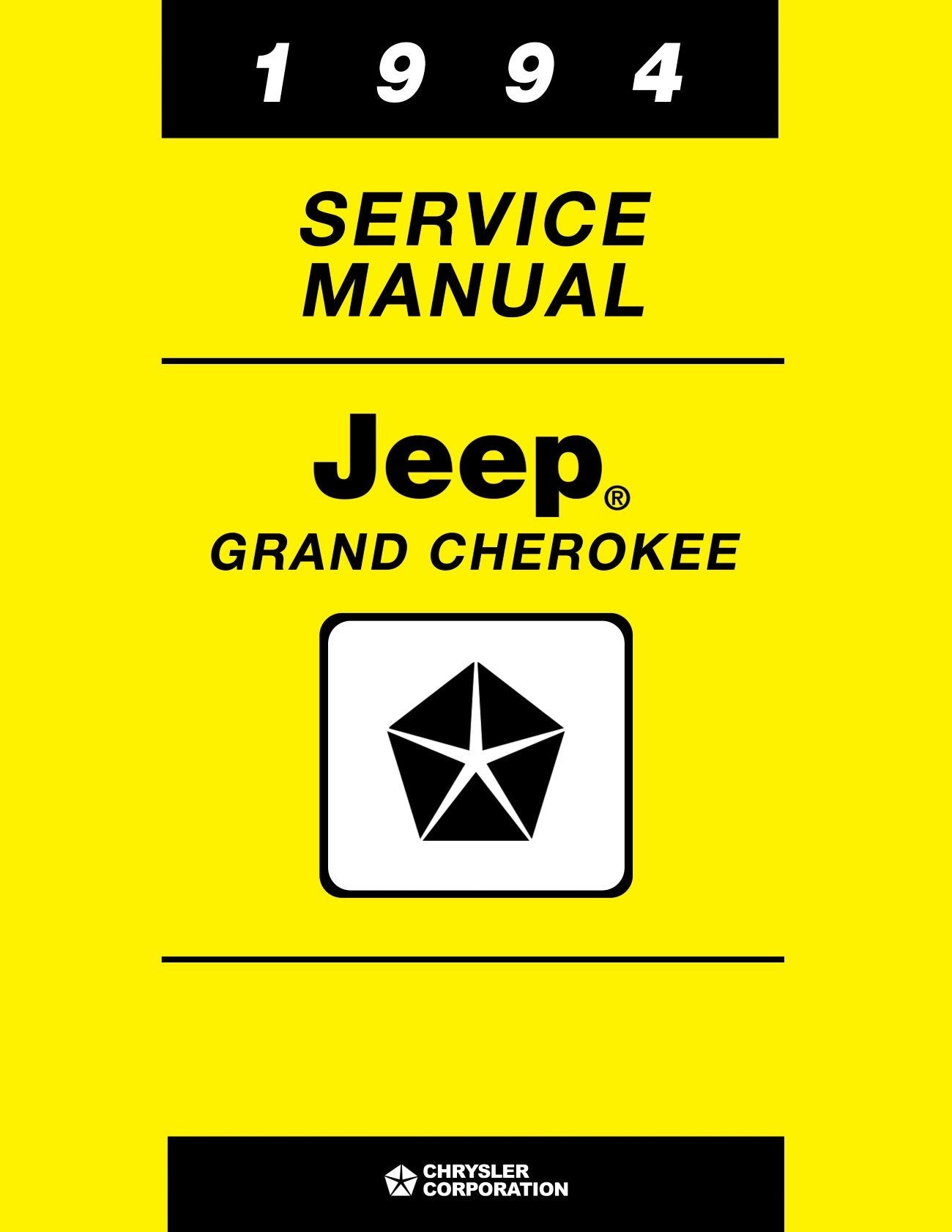 Detroit Iron - 1994 Jeep Grand Cherokee Shop Manual