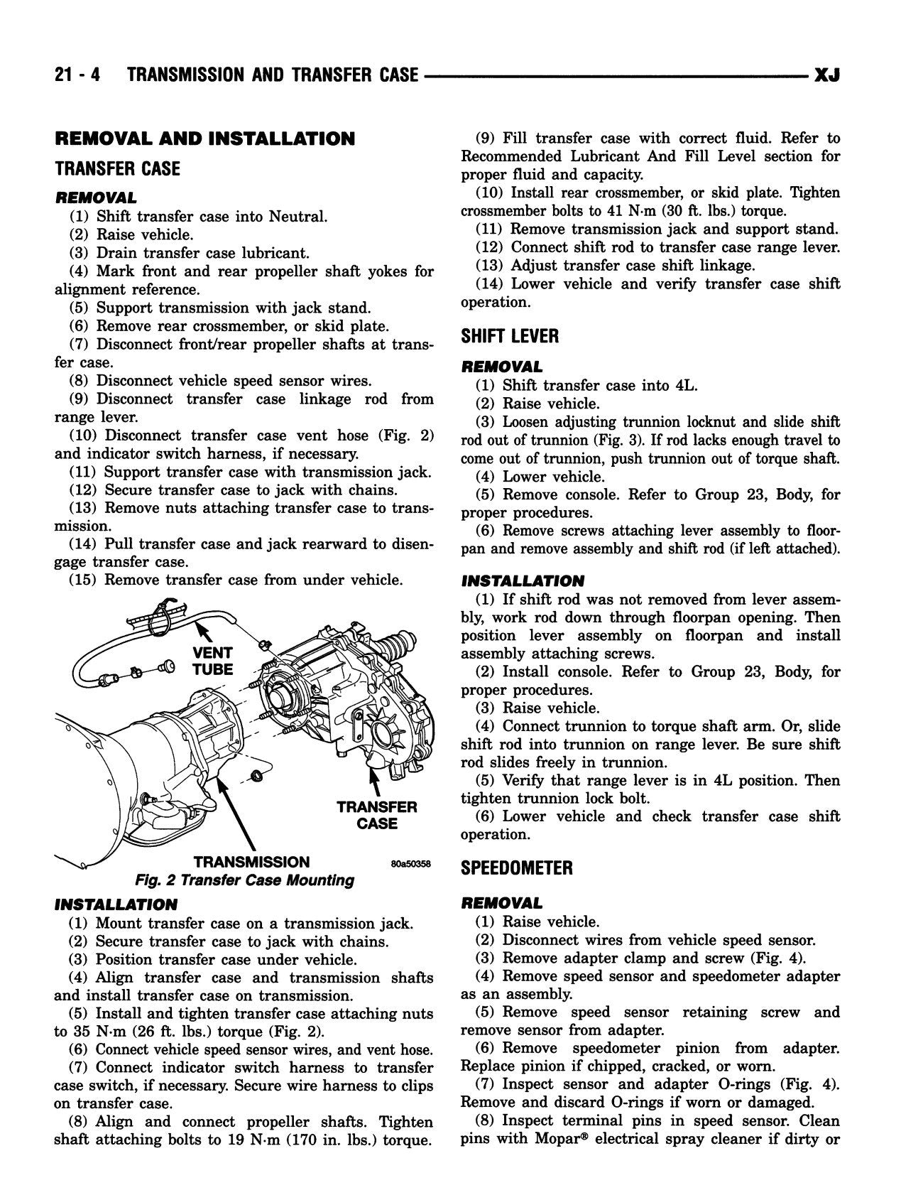 Detroit Iron - 1996 Jeep Cherokee Engineering Changes Shop Manual Supplement