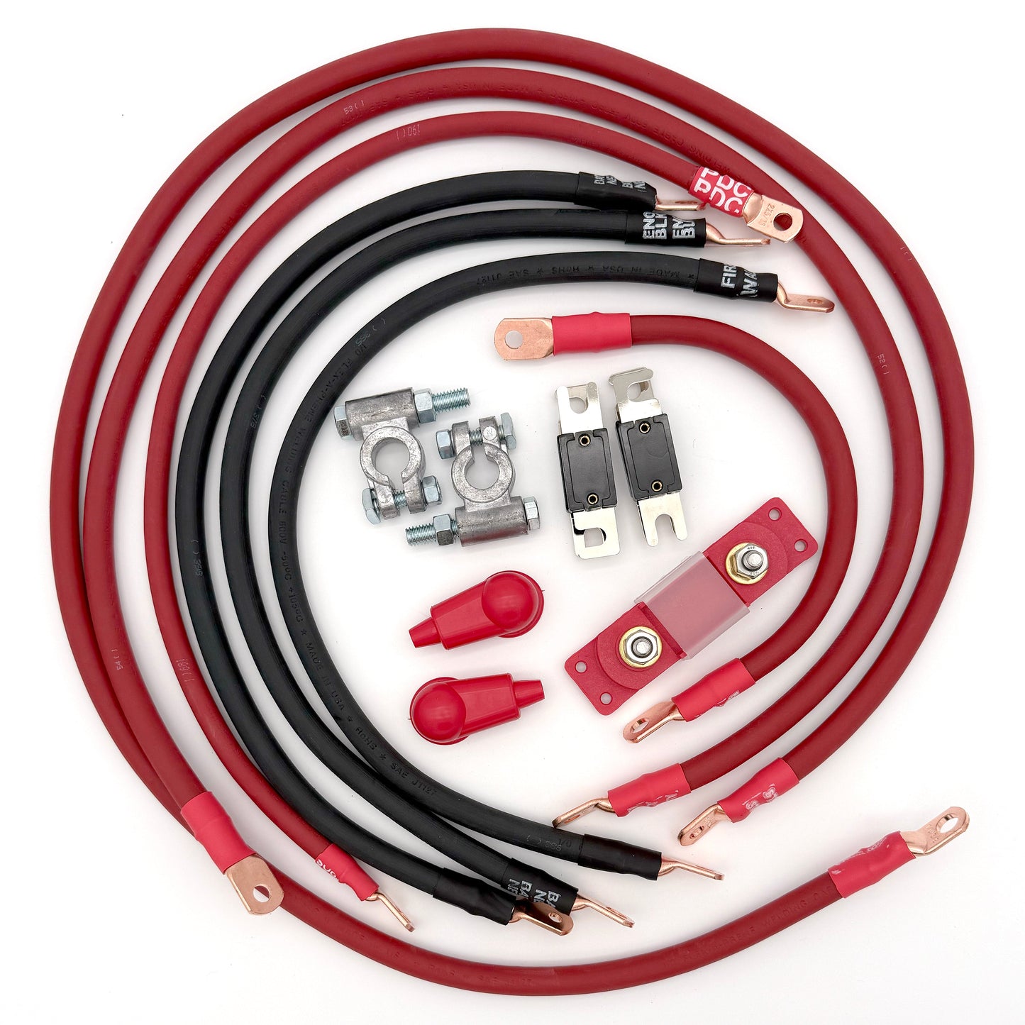 Jeep Wrangler JK Big 7 Battery Cable Kit (2007-2018)