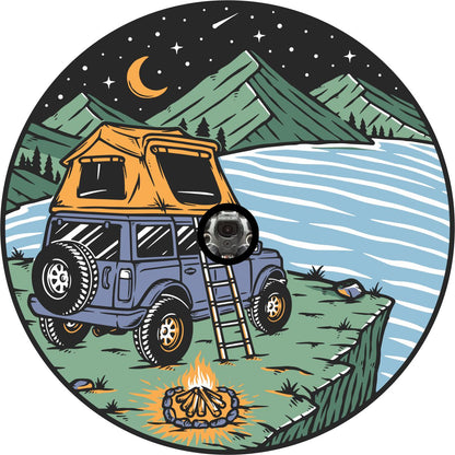 SUV Roof Top Camping Spare Tire Cover