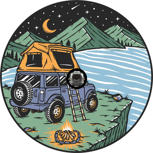 SUV Roof Top Camping Spare Tire Cover