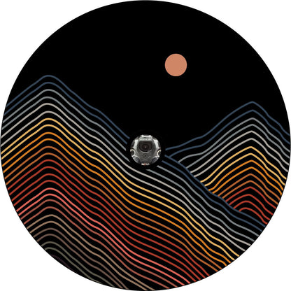 Geometric Rainbow Mountain Spare Tire Cover