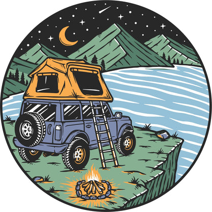 SUV Roof Top Camping Spare Tire Cover