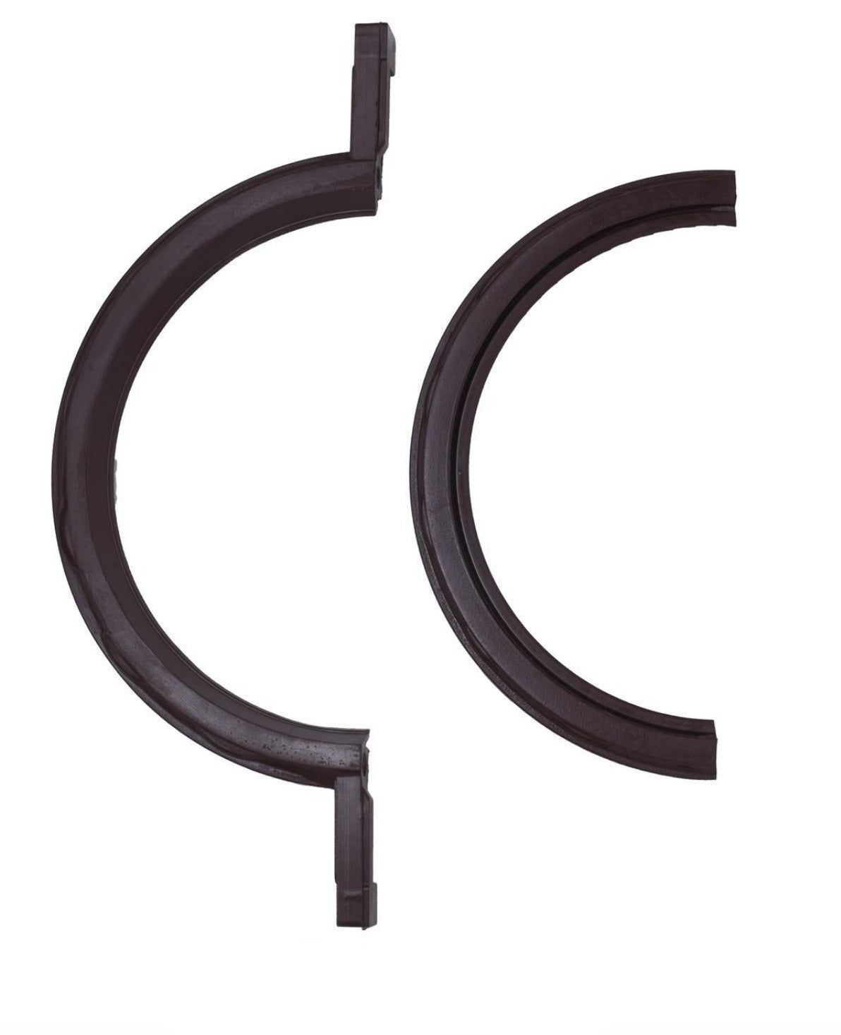 Two pieces of a rear main seal for a Jeep 258 - 4.2L engine, model years 71-86