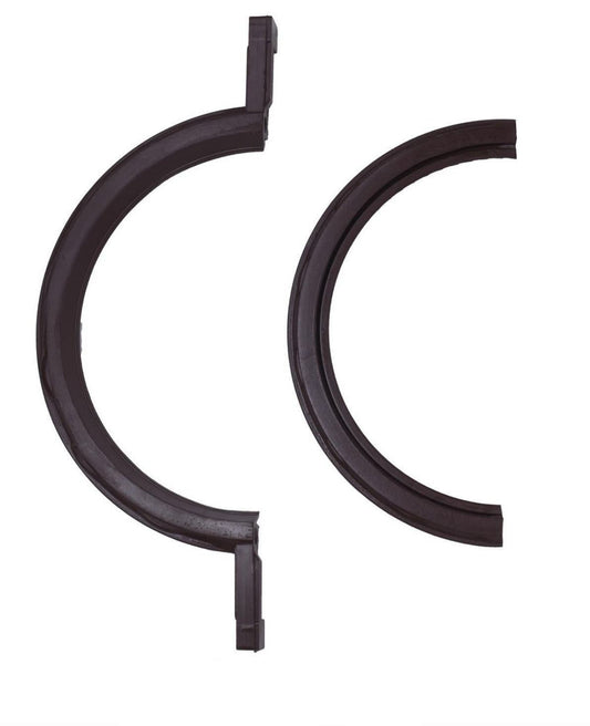 Two pieces of a rear main seal for a Jeep 258 - 4.2L engine, model years 71-86