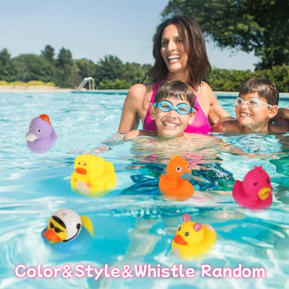 30-Pack Rubber Ducks Bulk Set – Assorted Duckies for Bath & Jeep Ducking
