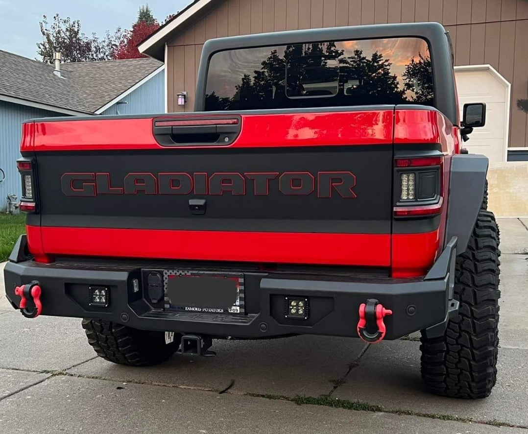 Jeep "GLADIATOR" Tailgate Emblem -  Two Color Stacked