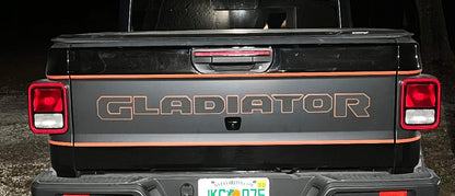 Jeep "GLADIATOR" Tailgate Emblem -  Two Color Stacked