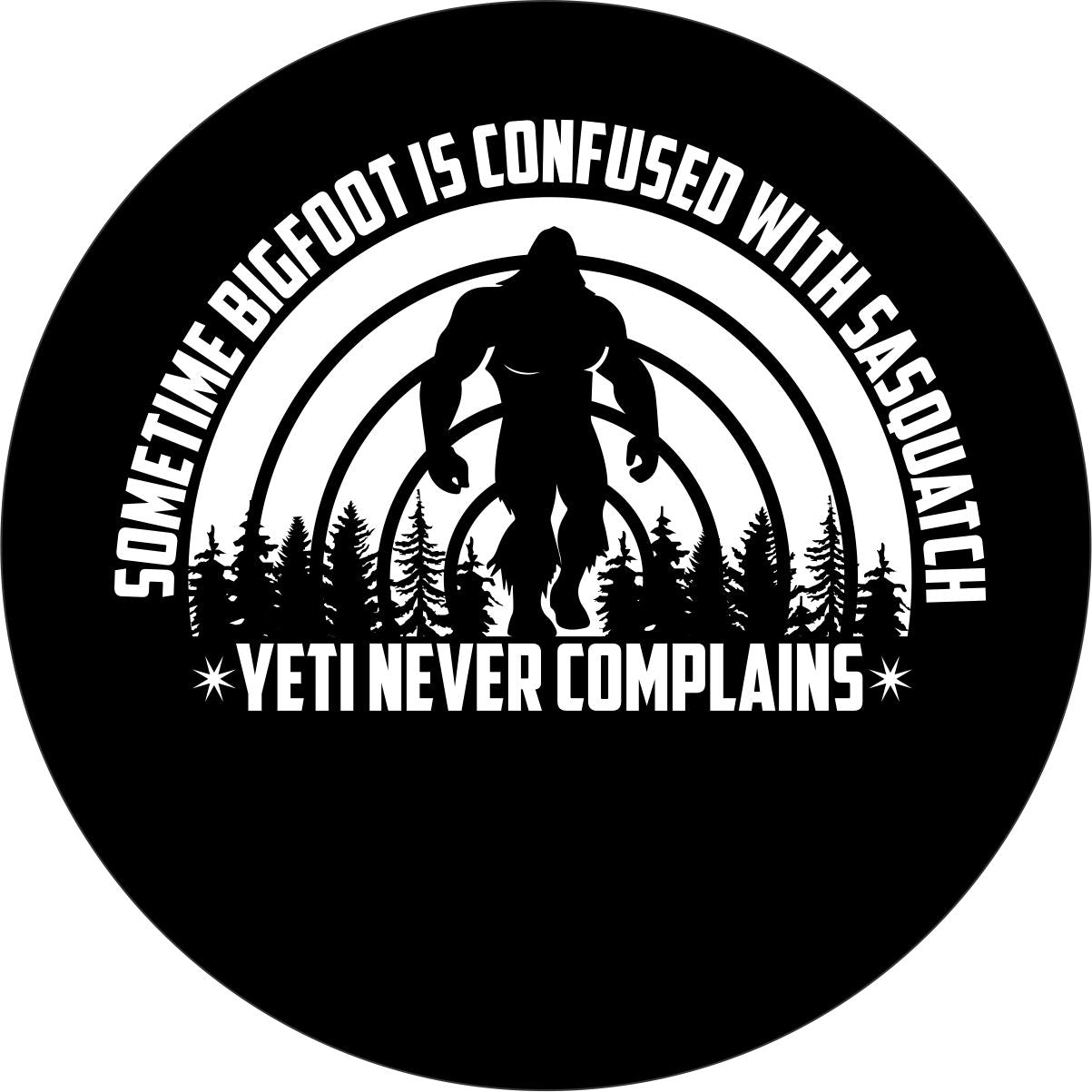 Bigfoot Sasquatch Yeti Funny Spare Tire Cover