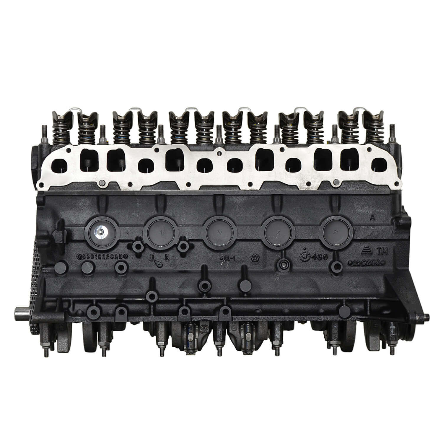 Jeep 4.0L engine 12-valve OHV inline-6 side view