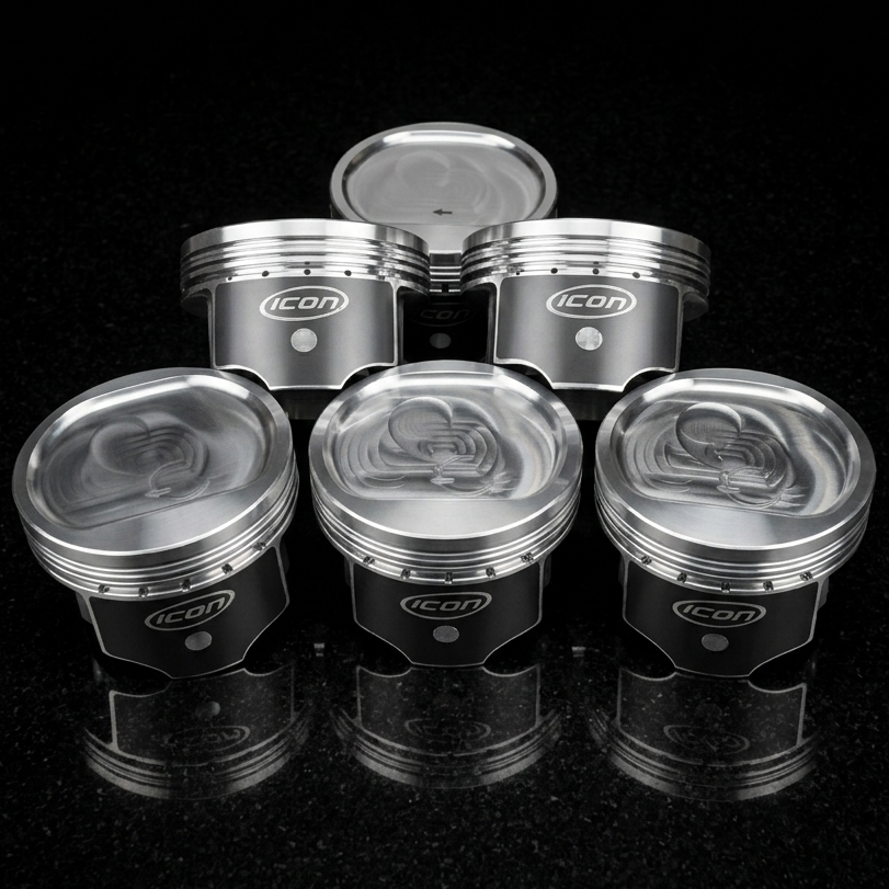 Titan Engines & ICON Forged Piston & Ring Set
