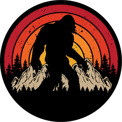 Vintage Retro Sasquatch Spare Tire Cover