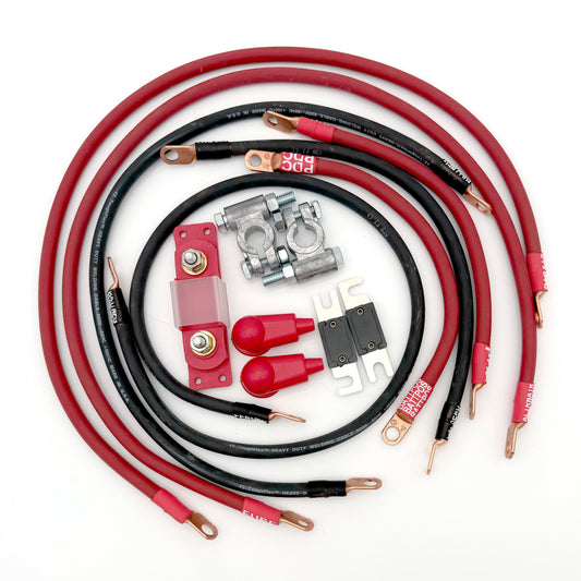 Jeep Wrangler YJ Big 7 Battery Cable Kit (1986-1995)