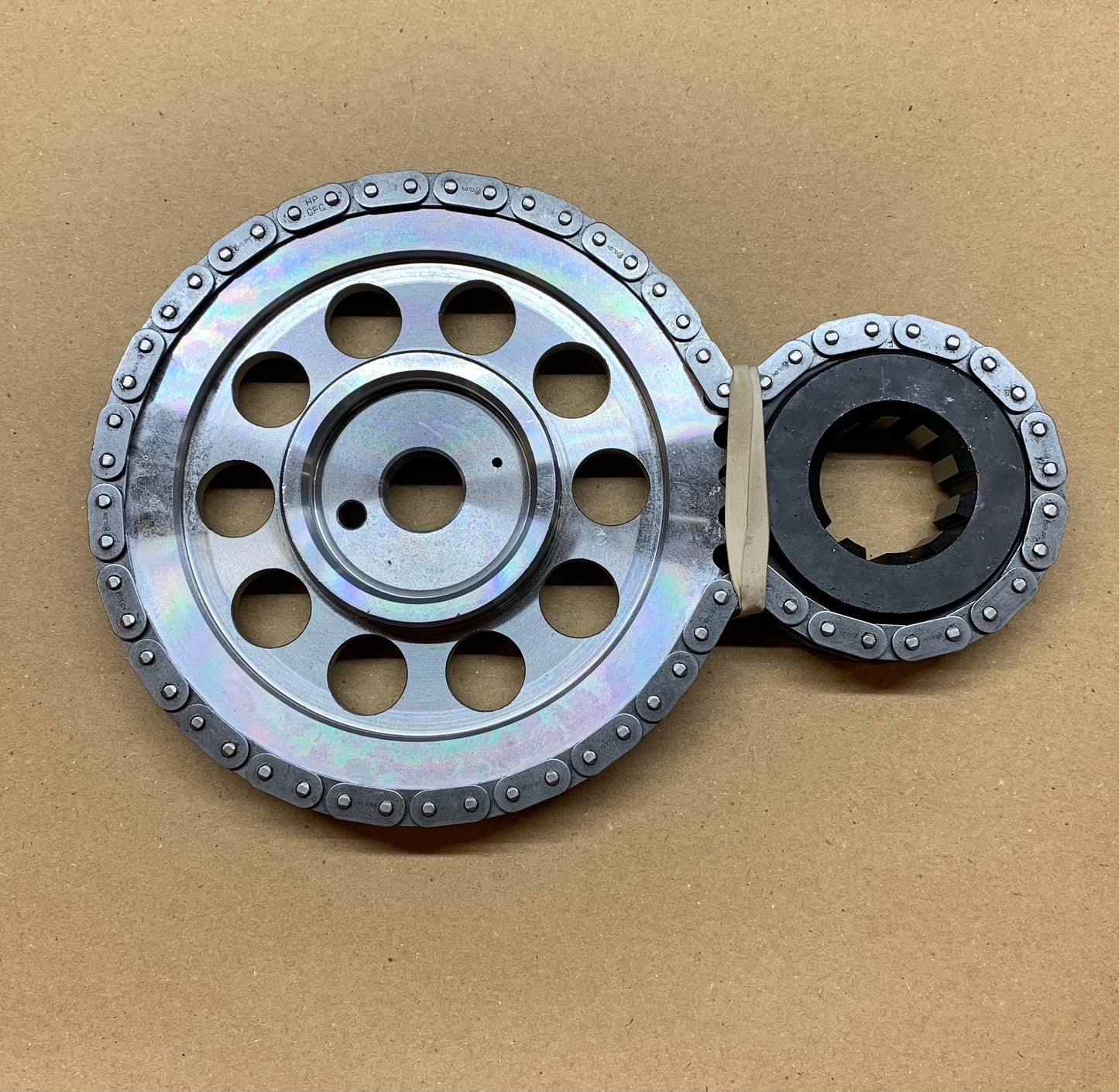 Double-Roller Timing Set -- Billet Steel Dowel Pin Cam Gear & 9 Keyway Billet Crank Gear; 87-98